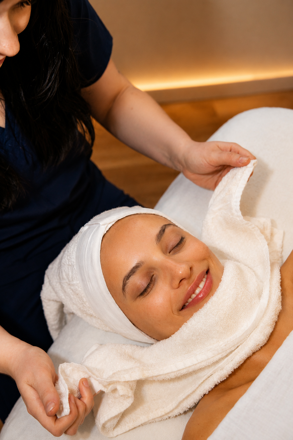 Luminous, glowing skin in soft daylight after a professional facial at Life Massage & Wellness Portsmouth NH