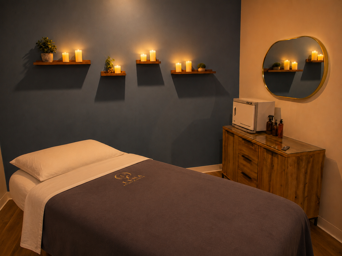 Prenatal massage bolsters and cushions arranged for expectant mother comfort — Life Massage & Wellness NH