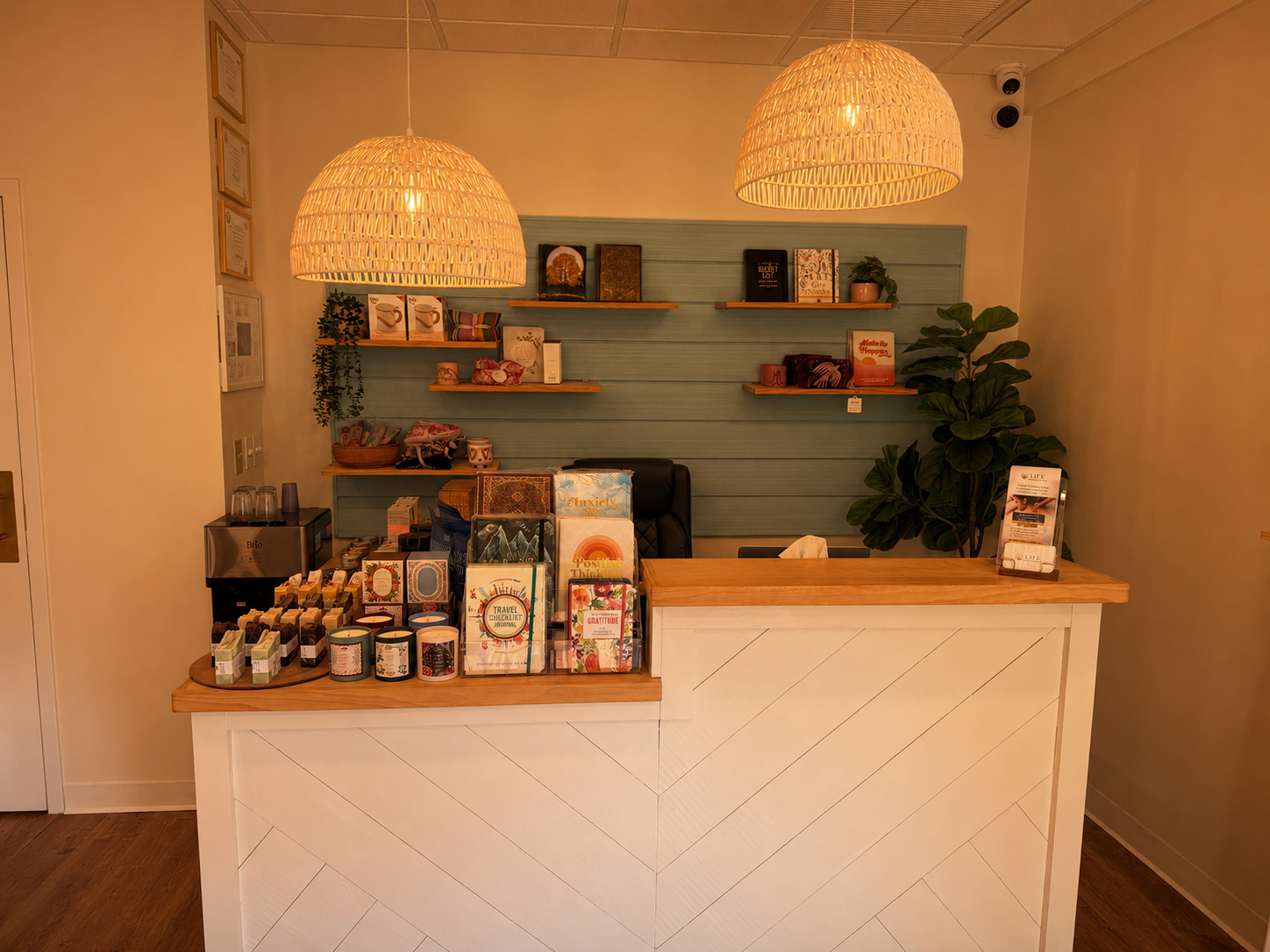 Front desk at Life Massage & Wellness in Portsmouth, NH