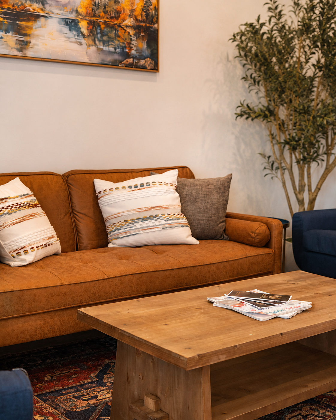 Warm, light-filled studio interior at Life Massage & Wellness Portsmouth NH — culture and work environment