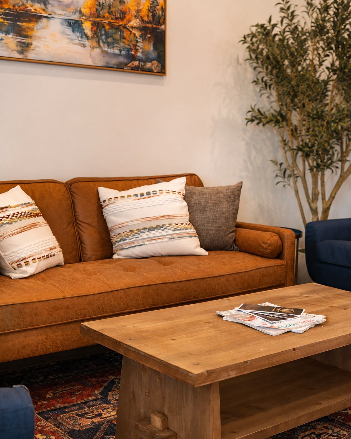 Comfortable, private corner at Life Massage and Wellness